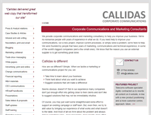 Tablet Screenshot of callidas.com